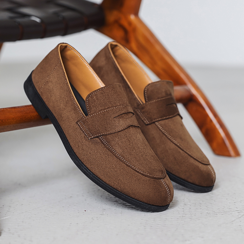 Men Shoes Size 11 - Fashion Leather Mens Loafers Lightweight Soft