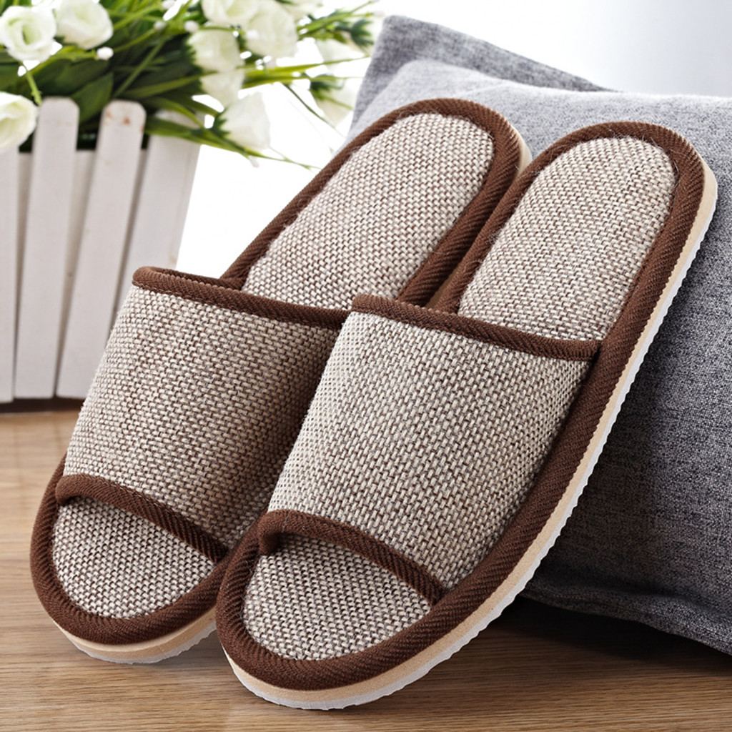 Men Shoes Style - Linen Slippers For Men And Women
