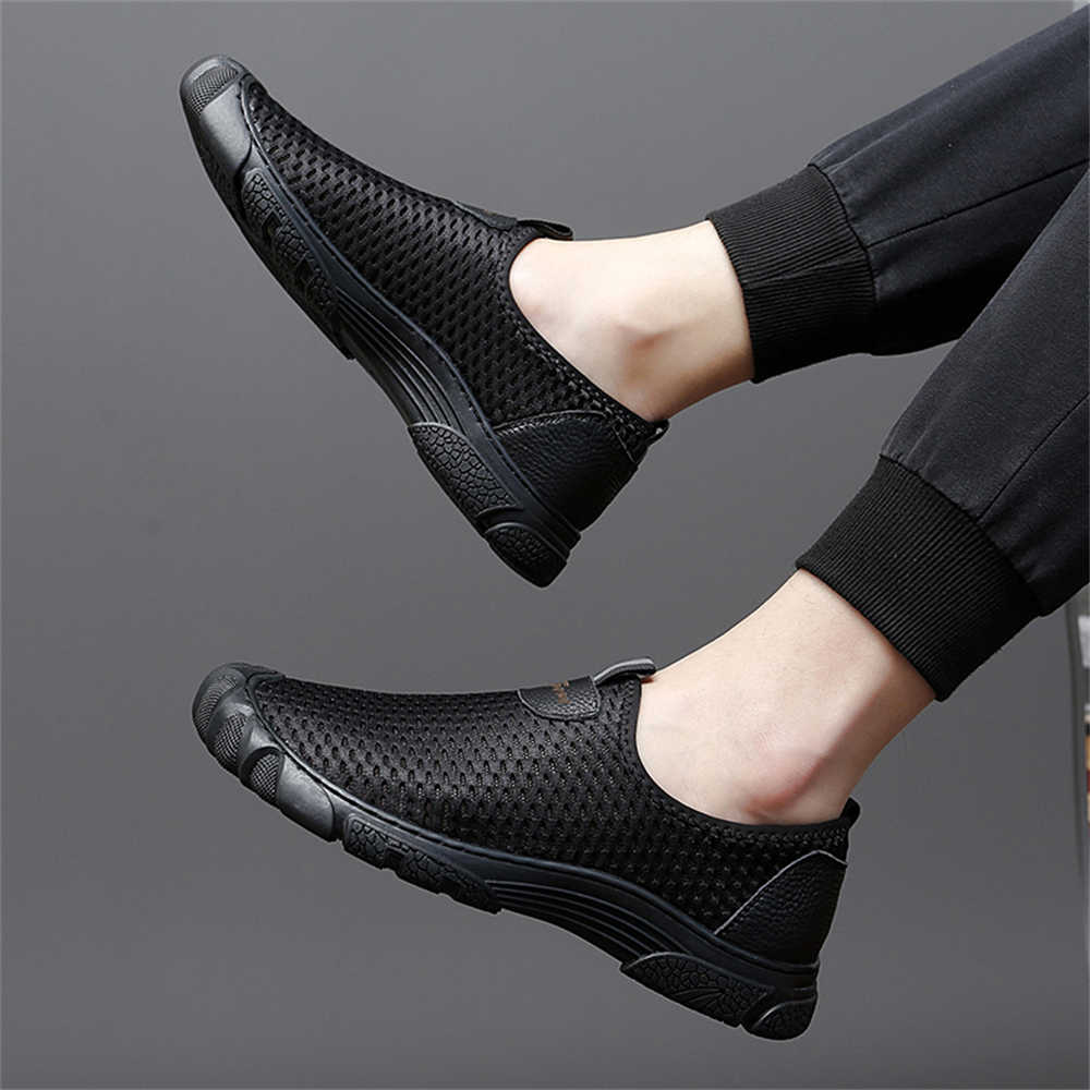 Men Shoes Runners - Ete Boat Black Dress Shoes For