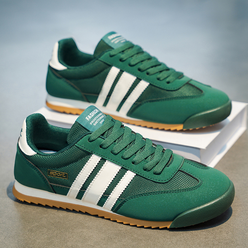Men Shoes Runners - Versatile and Fashionable Striped Breathable Casual
