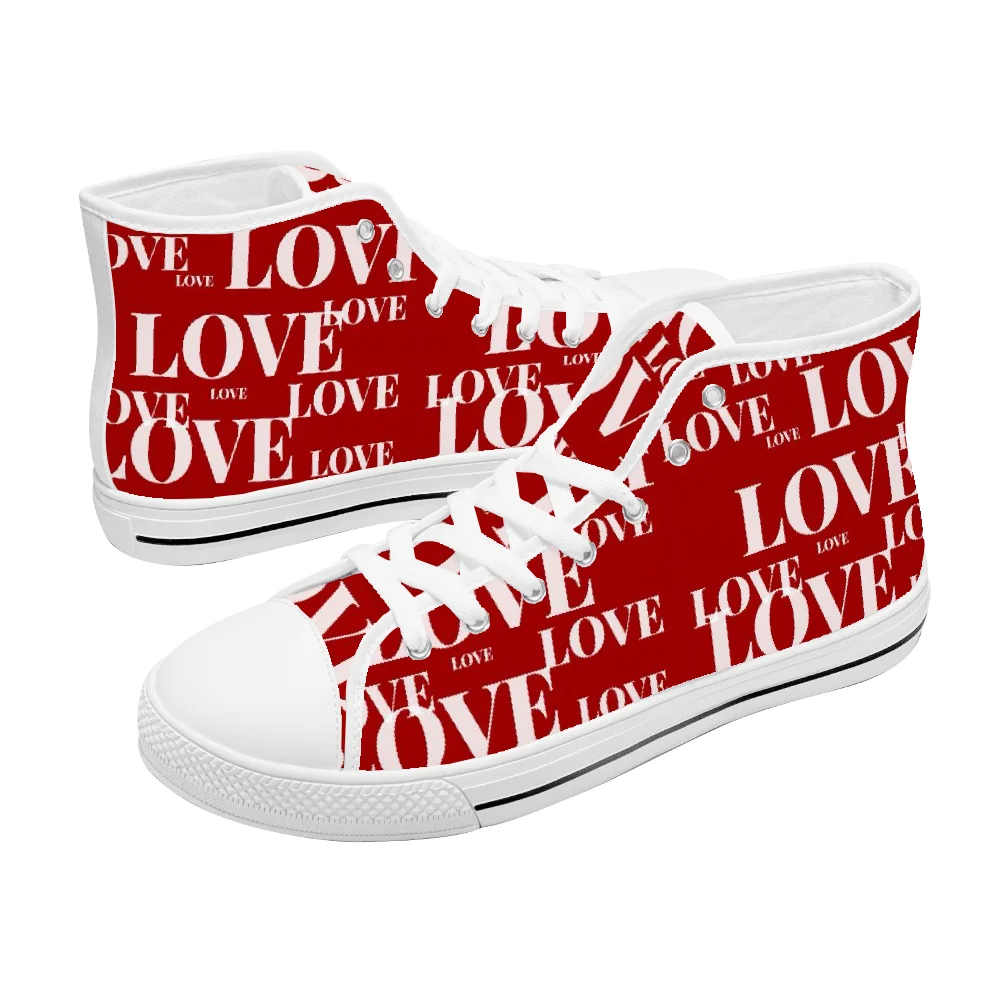 Custom classic high-top canvas - Men Shoes Red บทวิจารณ์และราคา