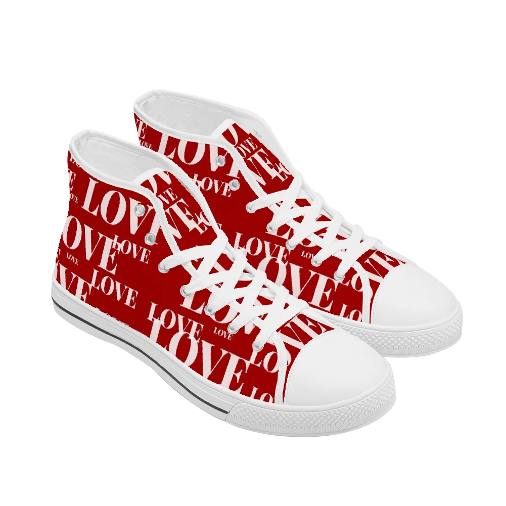 Custom classic high-top canvas - Men Shoes Red บทวิจารณ์และราคา