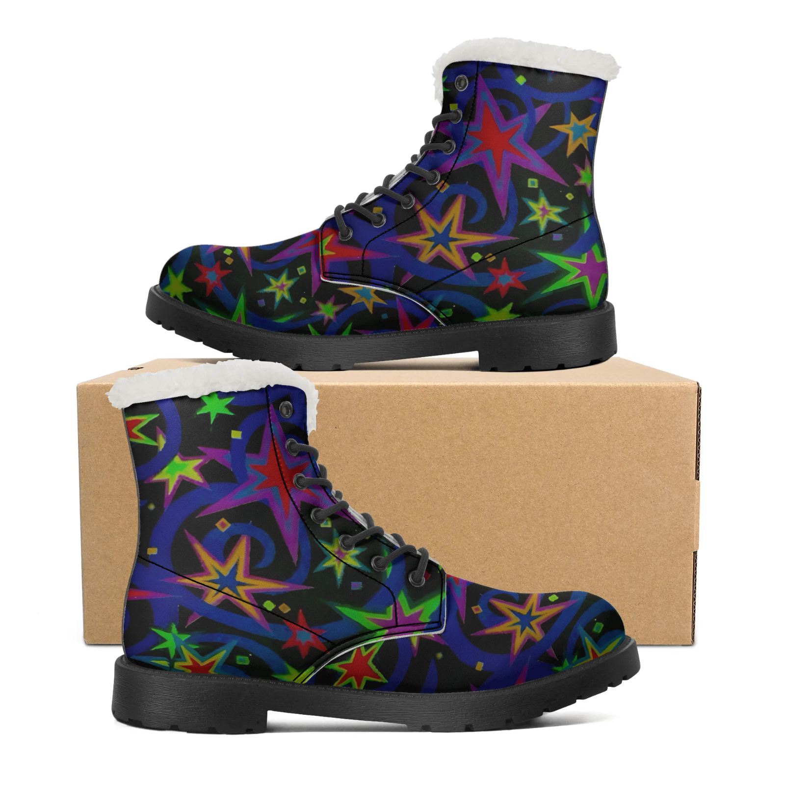 Starlit Sky Plush Snow Boots f - Men Shoes Eu To Us Size บทวิจารณ์และราคา