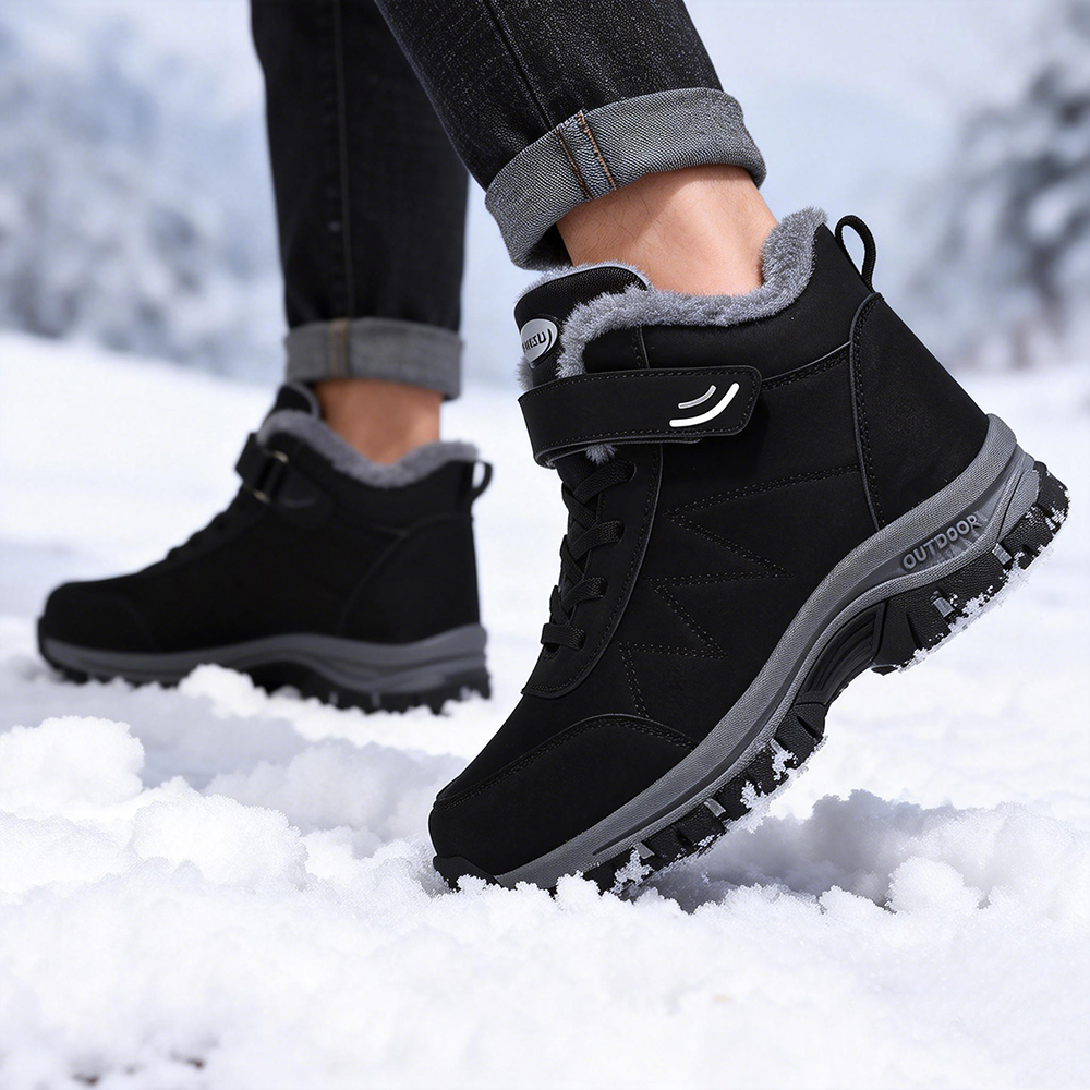 Winter Warm Men Boots With Fur - Men Shoes Classic บทวิจารณ์และราคา