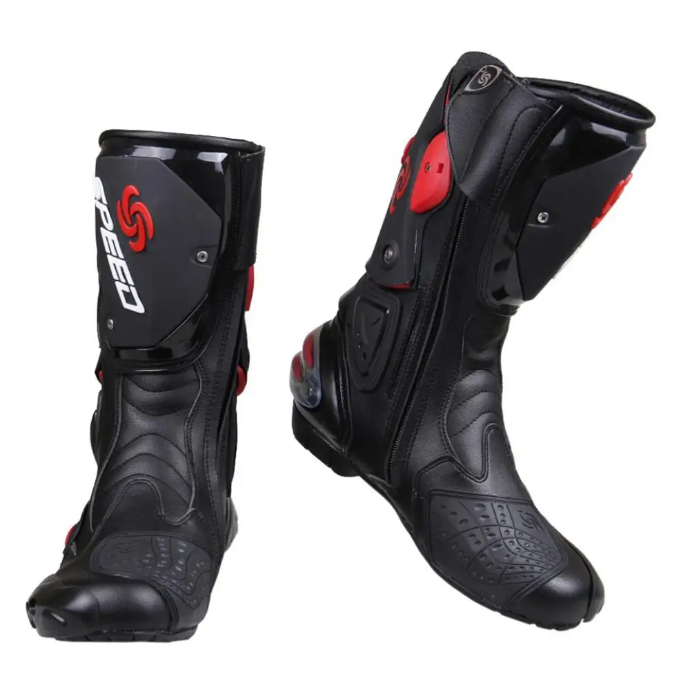 Men's Motorcycle Boots Riding  - Men Shoes White Colour บทวิจารณ์และราคา