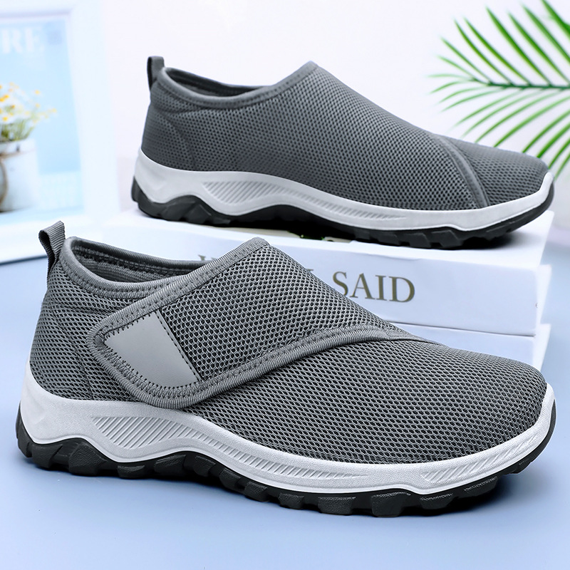 2026 New Summer Men's Mesh Sho - Men Shoes Velcro บทวิจารณ์และราคา