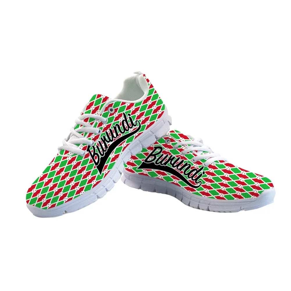 Burundi Free Custom Made Name  - Men Shoes Red บทวิจารณ์และราคา