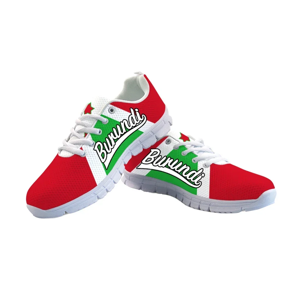 Burundi Free Custom Made Name  - Men Shoes Red บทวิจารณ์และราคา