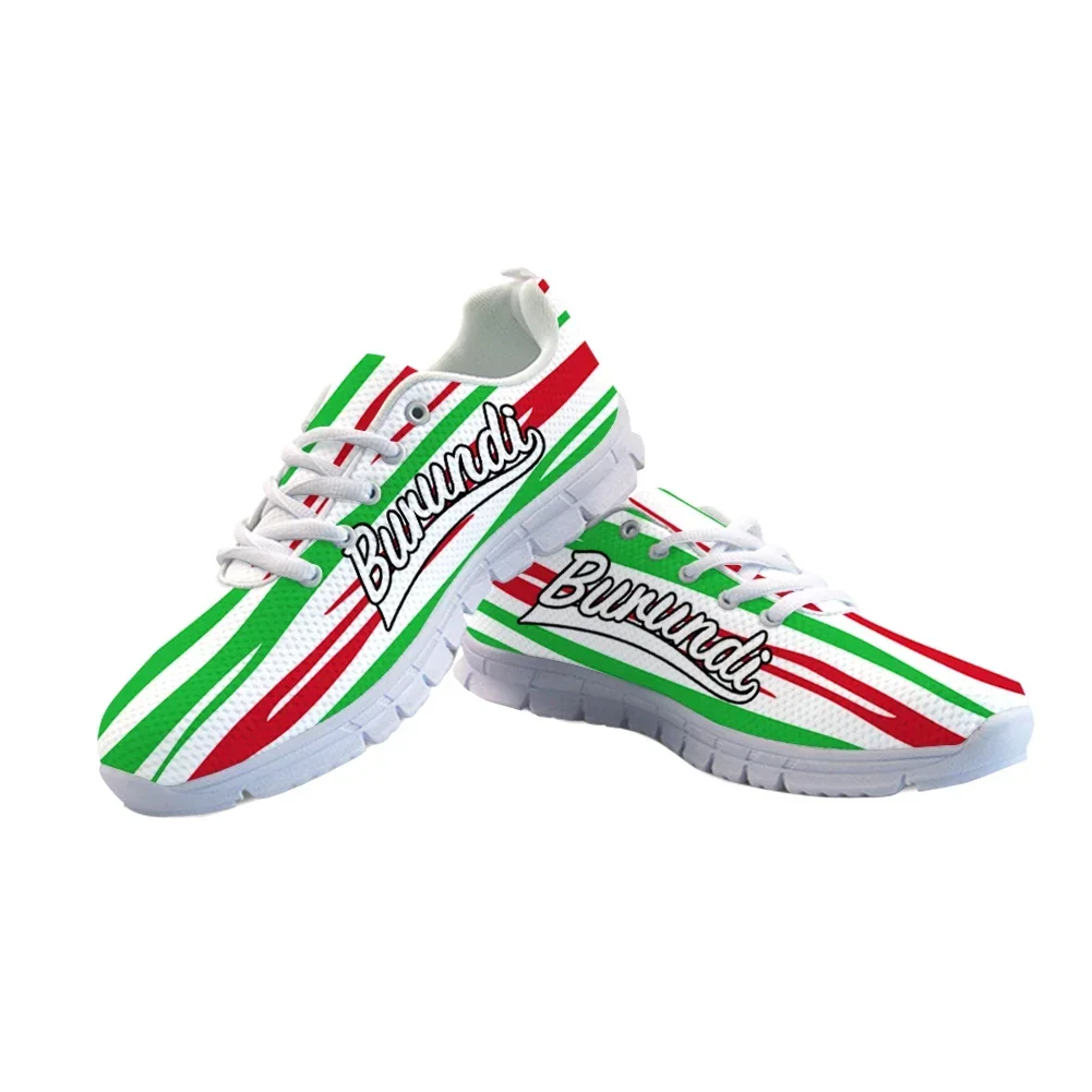 Burundi Free Custom Made Name  - Men Shoes Red บทวิจารณ์และราคา
