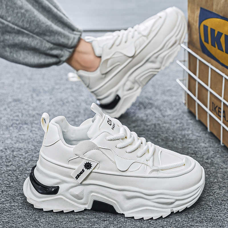 Black Platforme Tennis Man Spo - Men Shoes Runners บทวิจารณ์และราคา