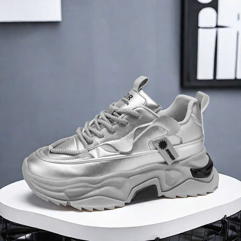 Black Platforme Tennis Man Spo - Men Shoes Runners บทวิจารณ์และราคา
