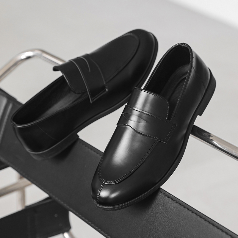 Fashion Leather Mens Loafers L - Men Shoes Size 11 บทวิจารณ์และราคา