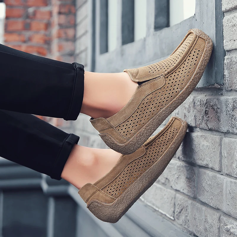 Men Loafers High-quality Slip  - Men Shoes Size 11 บทวิจารณ์และราคา