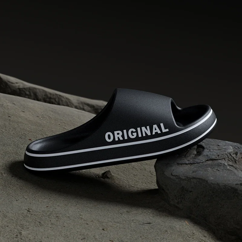 Summer Couple Slides Solid Col - Men Shoes Style บทวิจารณ์และราคา