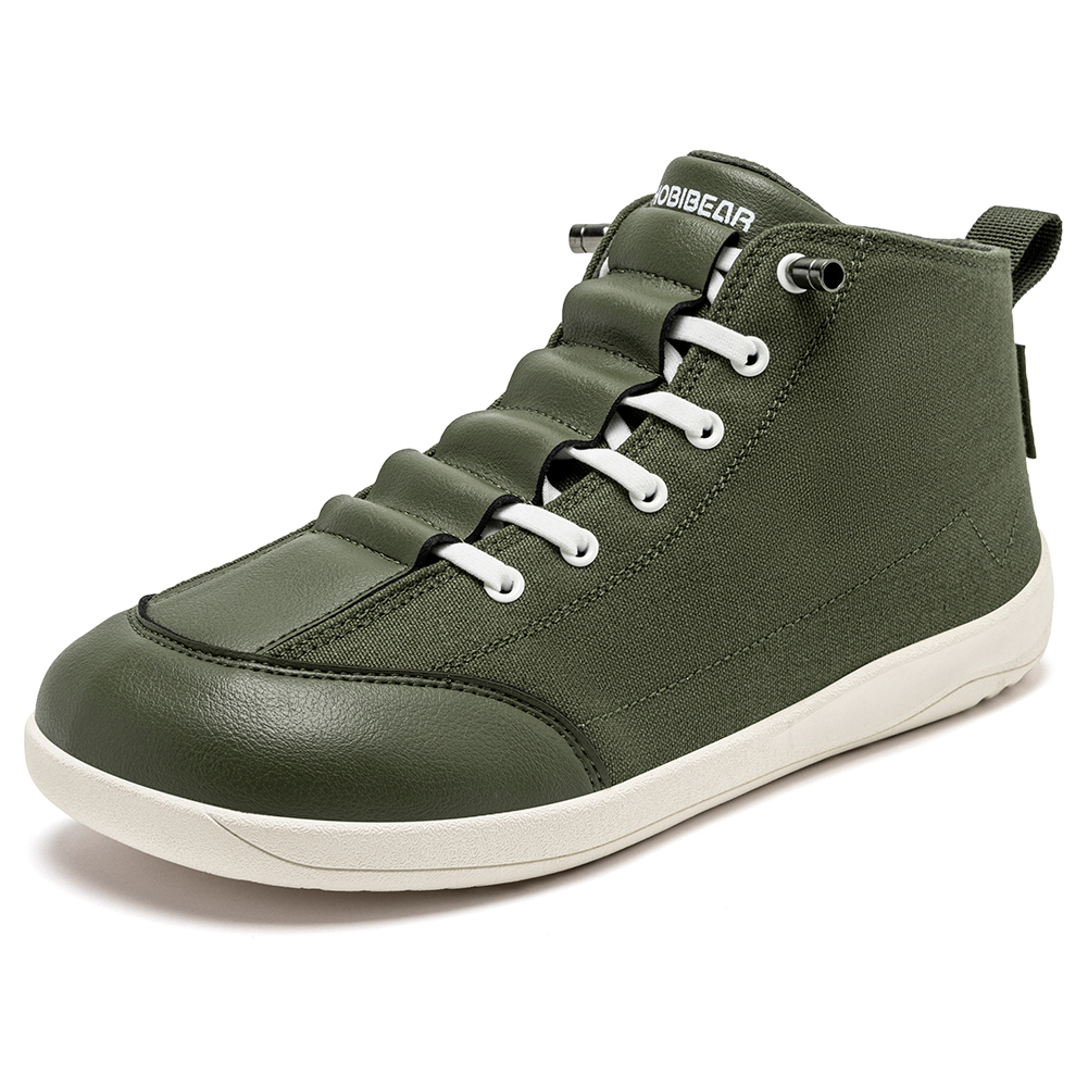 HOBIBEAR Mid-Top Canvas Boots  - Men Shoes Runners บทวิจารณ์และราคา