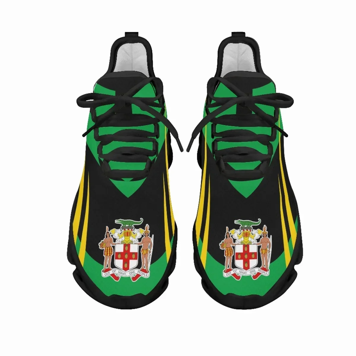 Jamaica Flag Print Shoes Men S - Mesh Trainer Breathable บทวิจารณ์และราคา