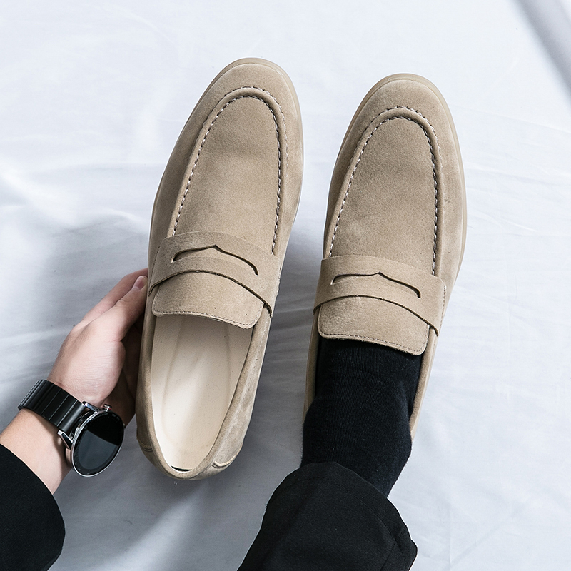 Spring New Classic Suede Loafe - Men Shoes Size 11 บทวิจารณ์และราคา