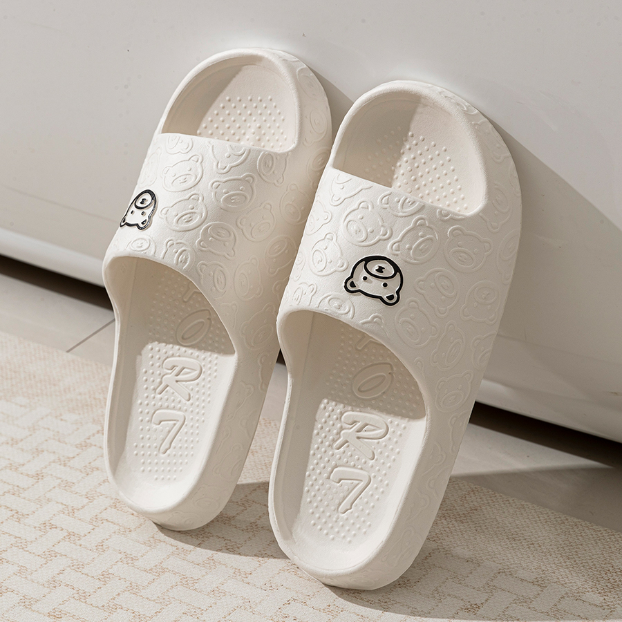 Printting Cute Bear Women Slip - Men Shoes Style บทวิจารณ์และราคา