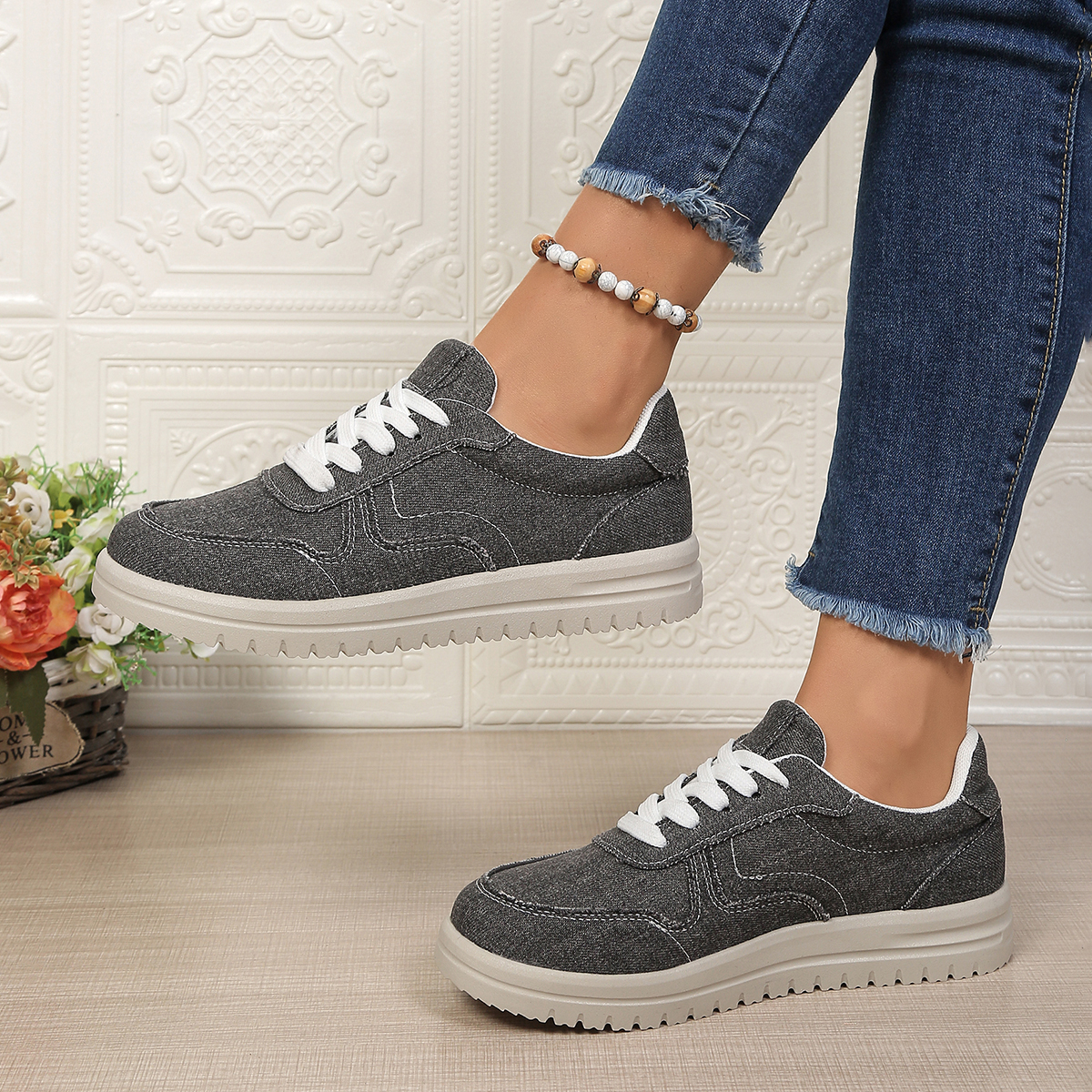 Outdoor Sports Women Canvas Sh - Mesh Trainer Breathable บทวิจารณ์และราคา