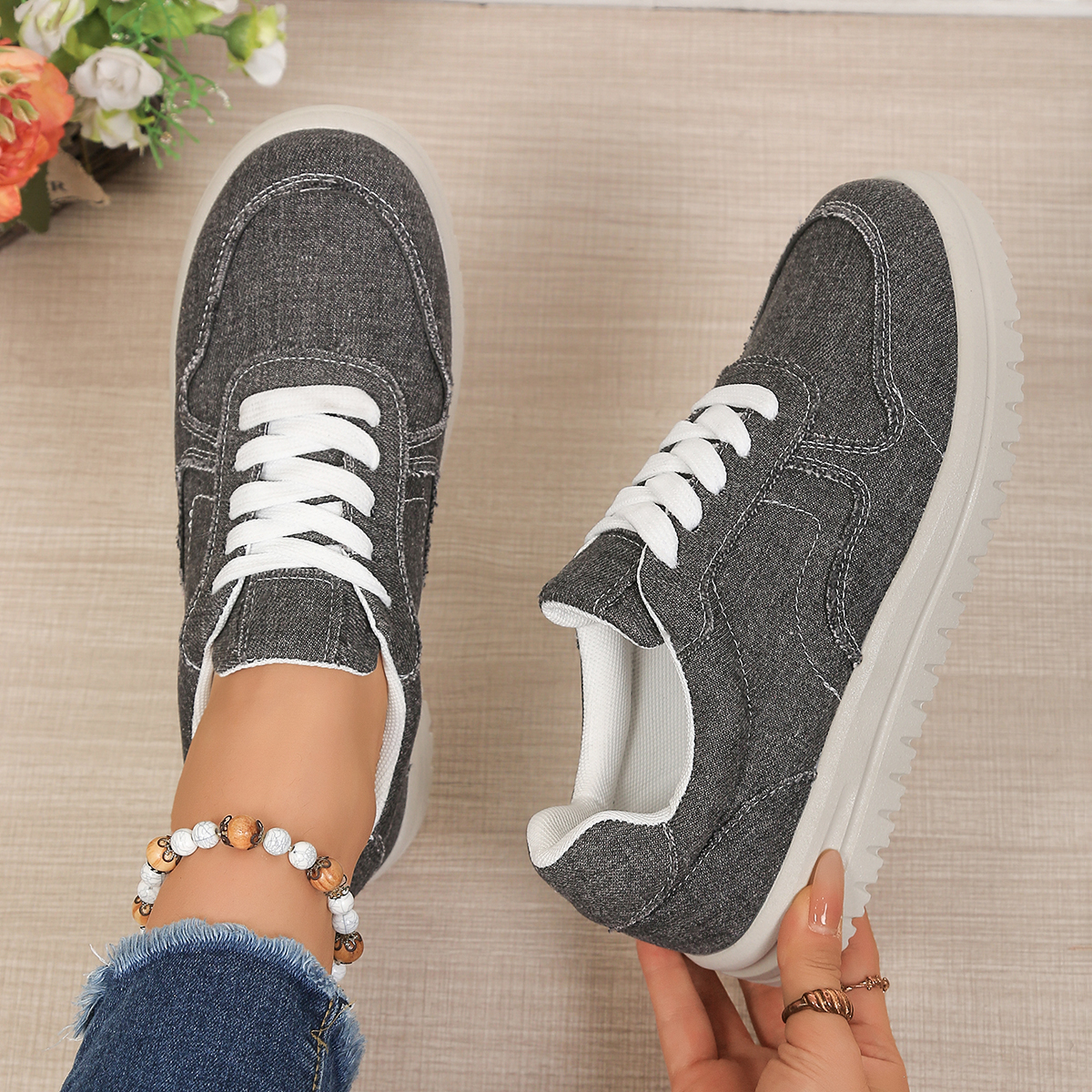 Outdoor Sports Women Canvas Sh - Mesh Trainer Breathable บทวิจารณ์และราคา