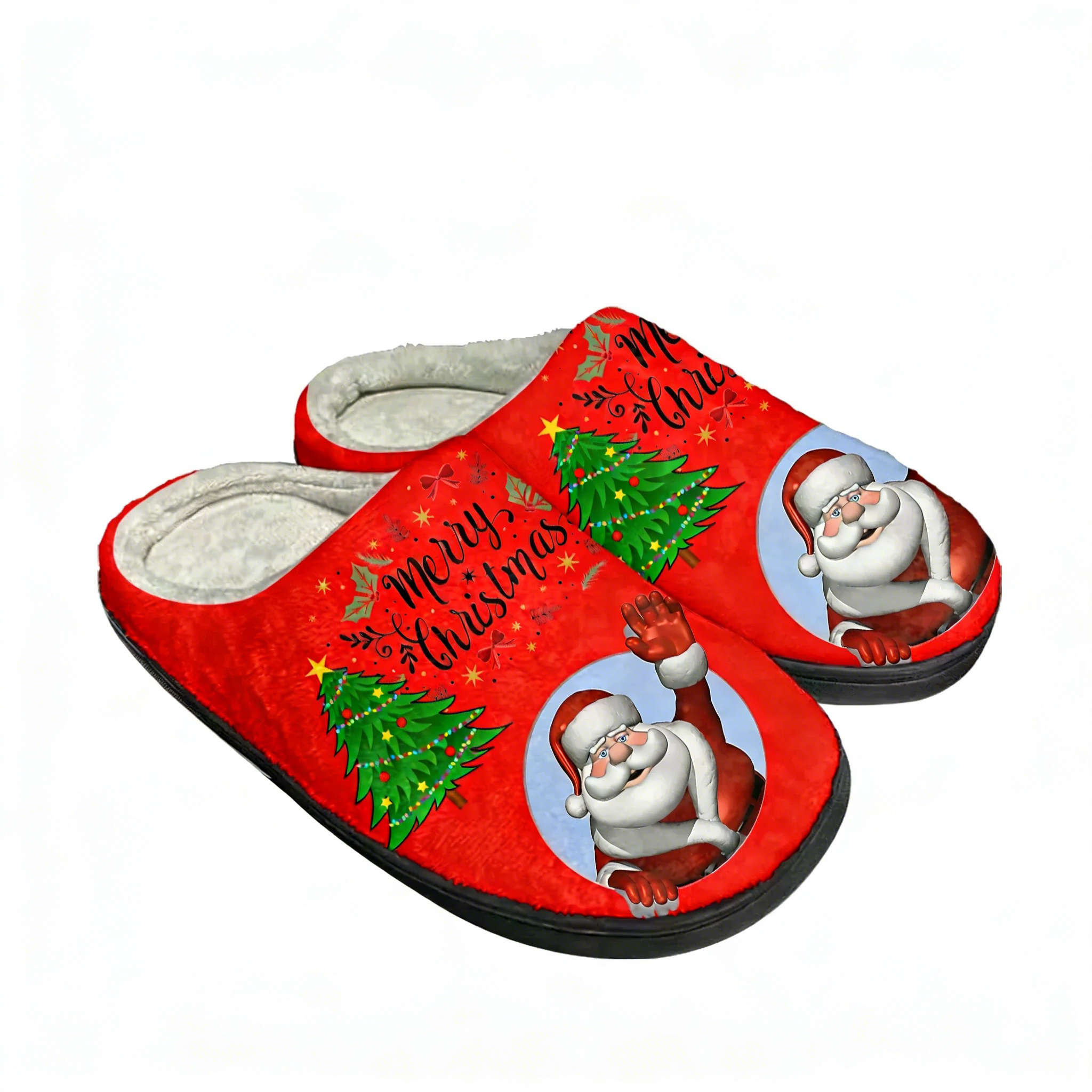 Hot Merry Christmas Santa Clau - Men Shoes Red บทวิจารณ์และราคา