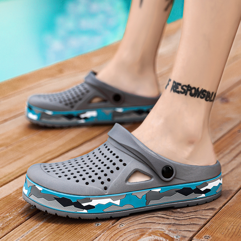 Summer Men Shoes Clogs Slipper - Men Shoes Marks บทวิจารณ์และราคา