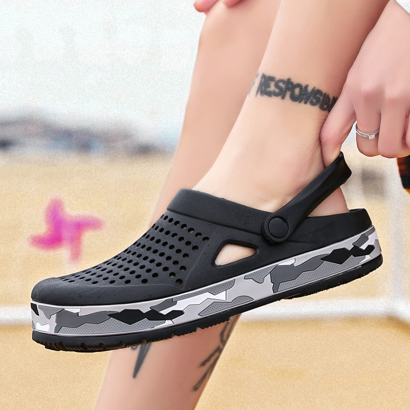 Summer Men Shoes Clogs Slipper - Men Shoes Marks บทวิจารณ์และราคา