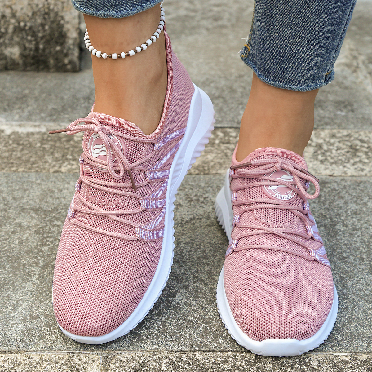 Women's  Breathable Knit Mesh  - Mesh Trainer Breathable บทวิจารณ์และราคา