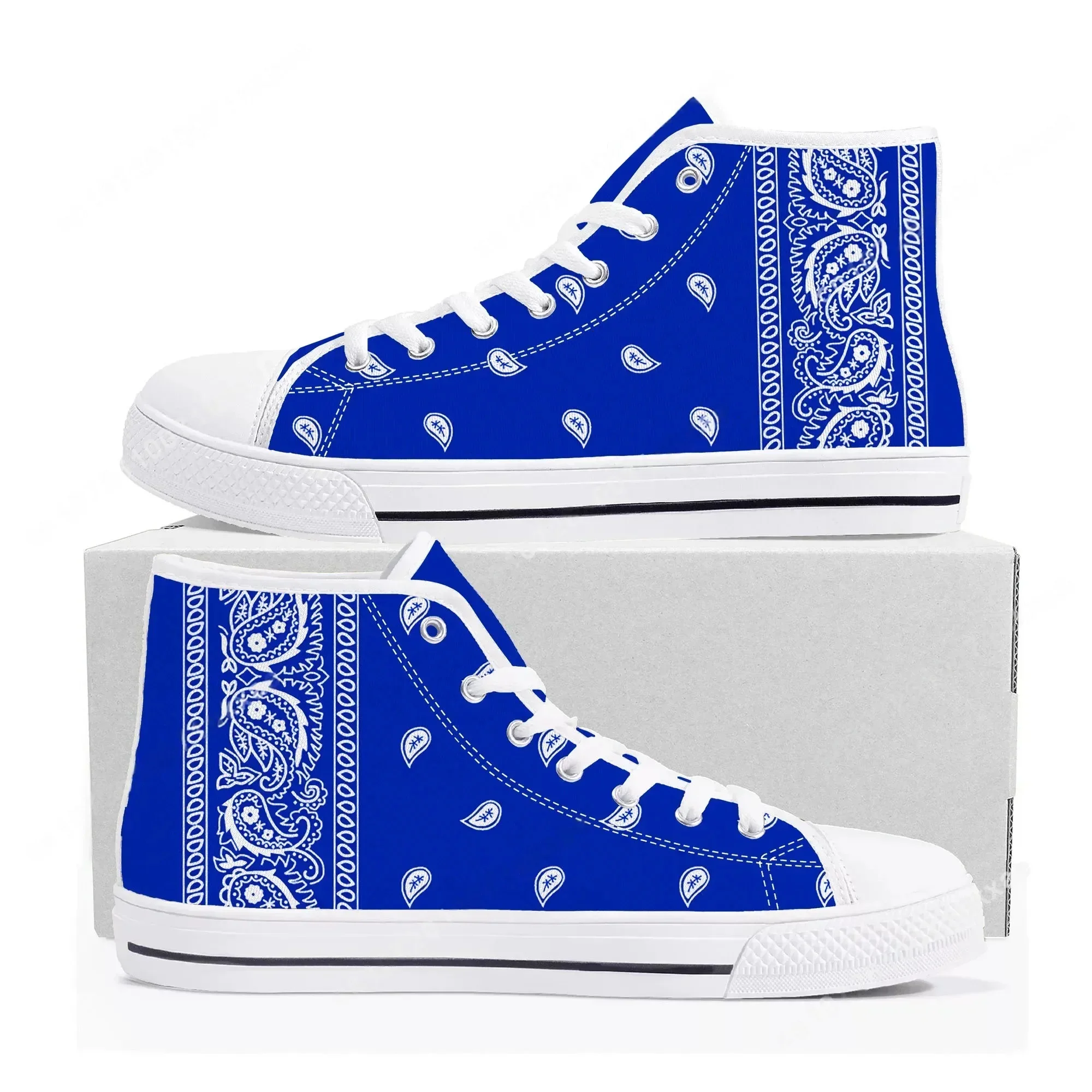 Bandana Paisley High Top Sneak - Men Shoes Red บทวิจารณ์และราคา