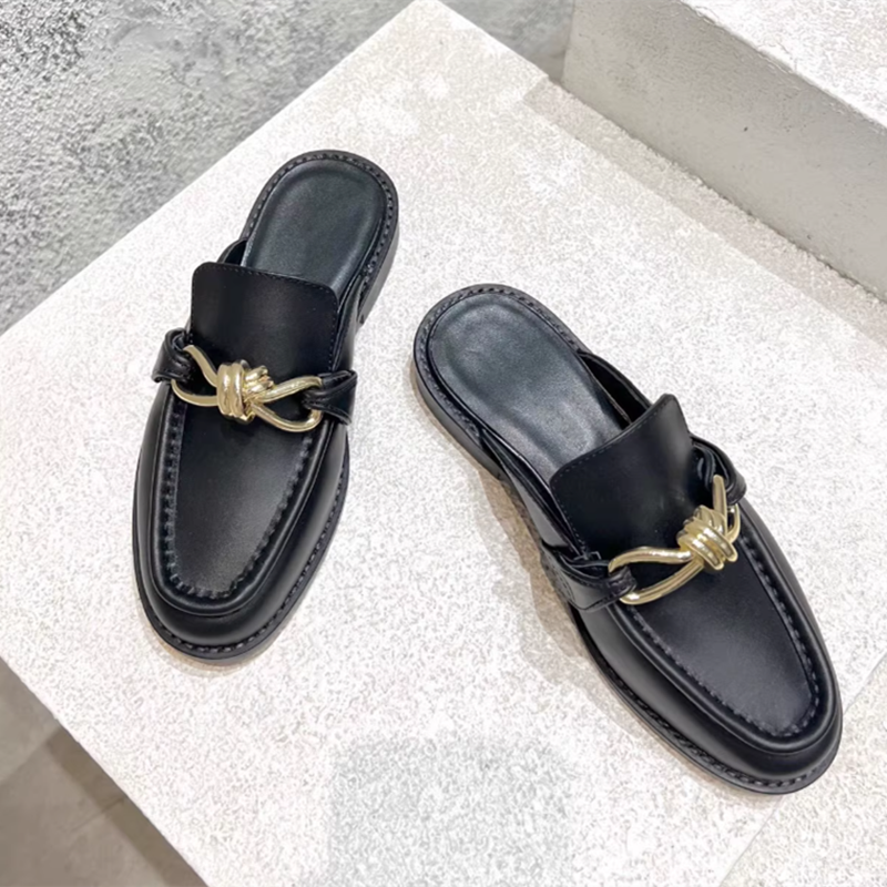 Metal Buckle Half Slippers For - Men'S Shoes Hugo Boss บทวิจารณ์และราคา