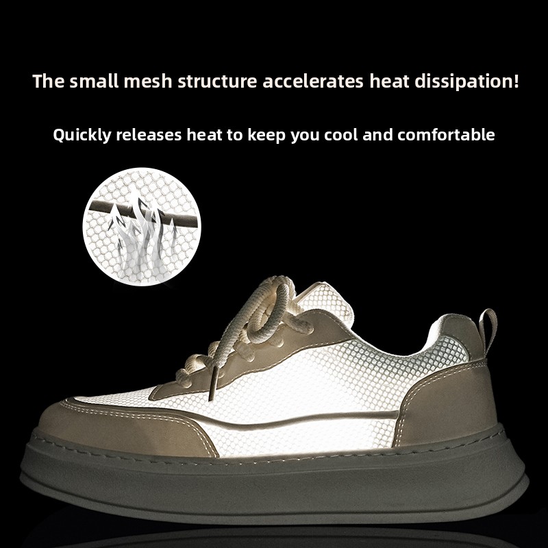 Men's Breathable Mesh Platform - Men Shoes Eu To Us Size บทวิจารณ์และราคา