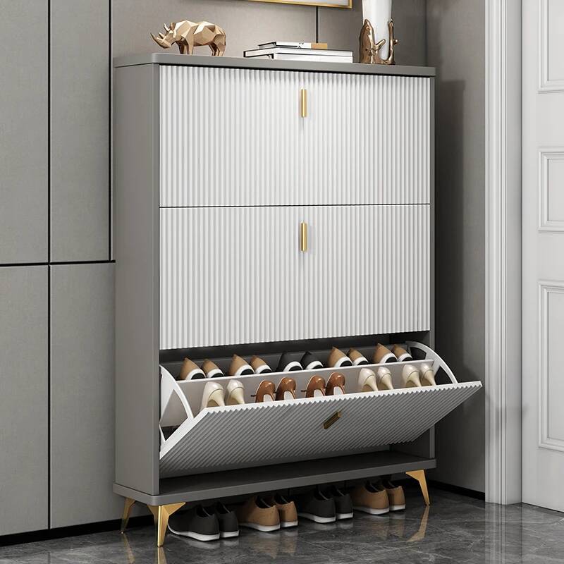 Modern Minimalist Shoe Cabinet - Men Shoes Rack บทวิจารณ์และราคา