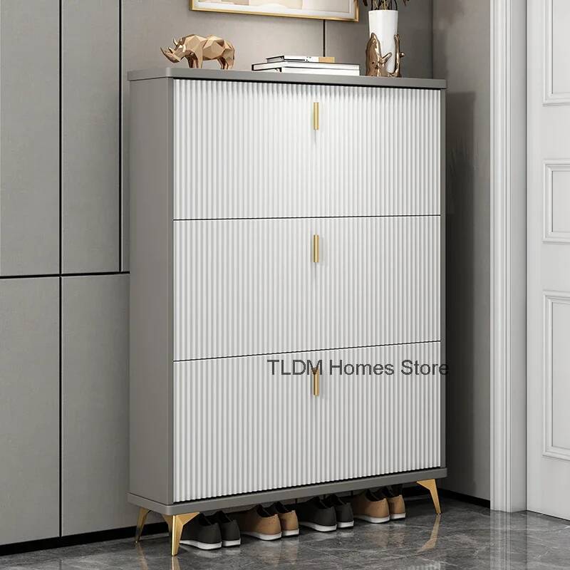 Modern Minimalist Shoe Cabinet - Men Shoes Rack บทวิจารณ์และราคา