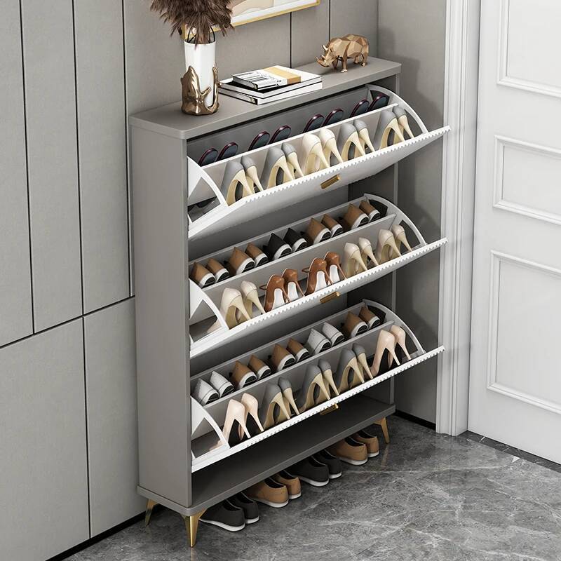 Modern Minimalist Shoe Cabinet - Men Shoes Rack บทวิจารณ์และราคา