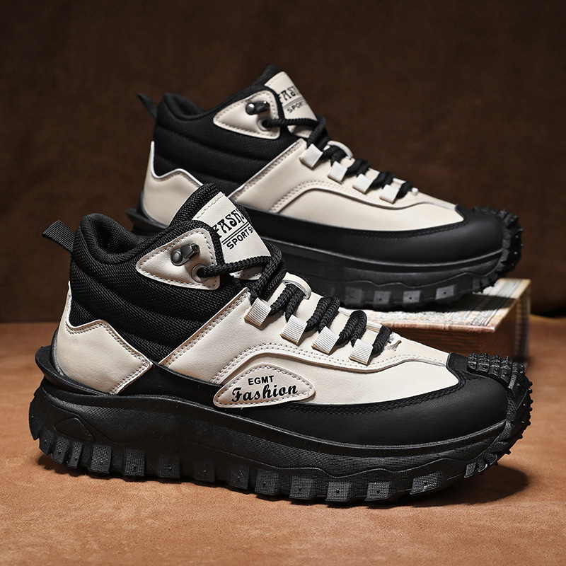 Men'S Black And White Mid Top  - Men Shoes White Colour บทวิจารณ์และราคา