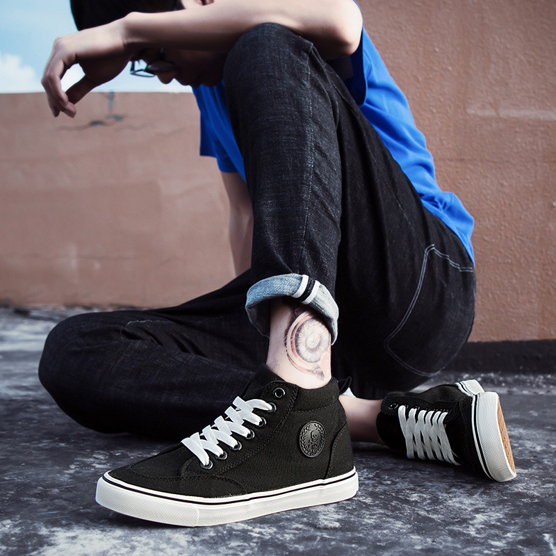 Classic Men Canvas Shoes Sprin - Men Shoes White Colour บทวิจารณ์และราคา