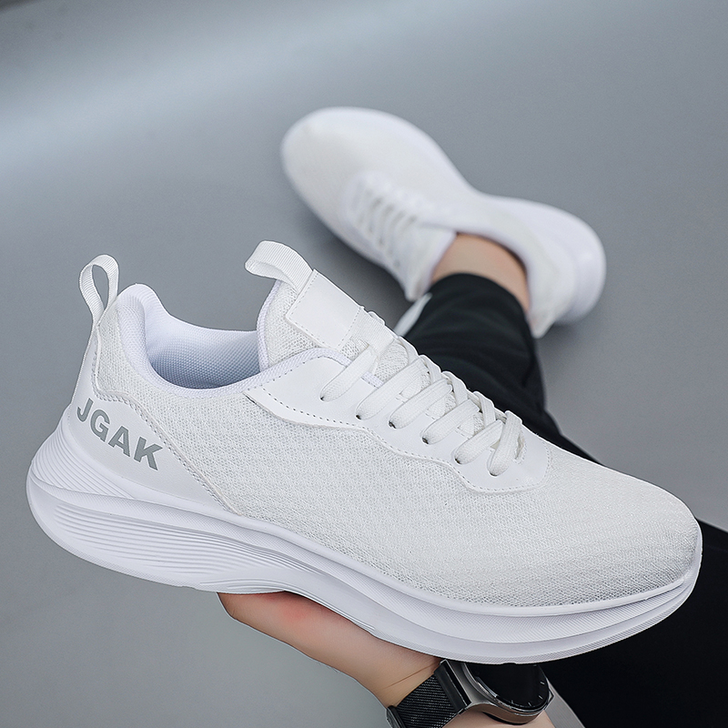 Ultra Light Mesh White Sneaker - Men Shoes Eu To Us Size บทวิจารณ์และราคา