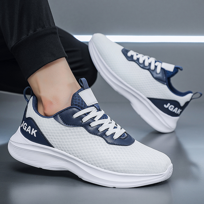 Ultra Light Mesh White Sneaker - Men Shoes Eu To Us Size บทวิจารณ์และราคา