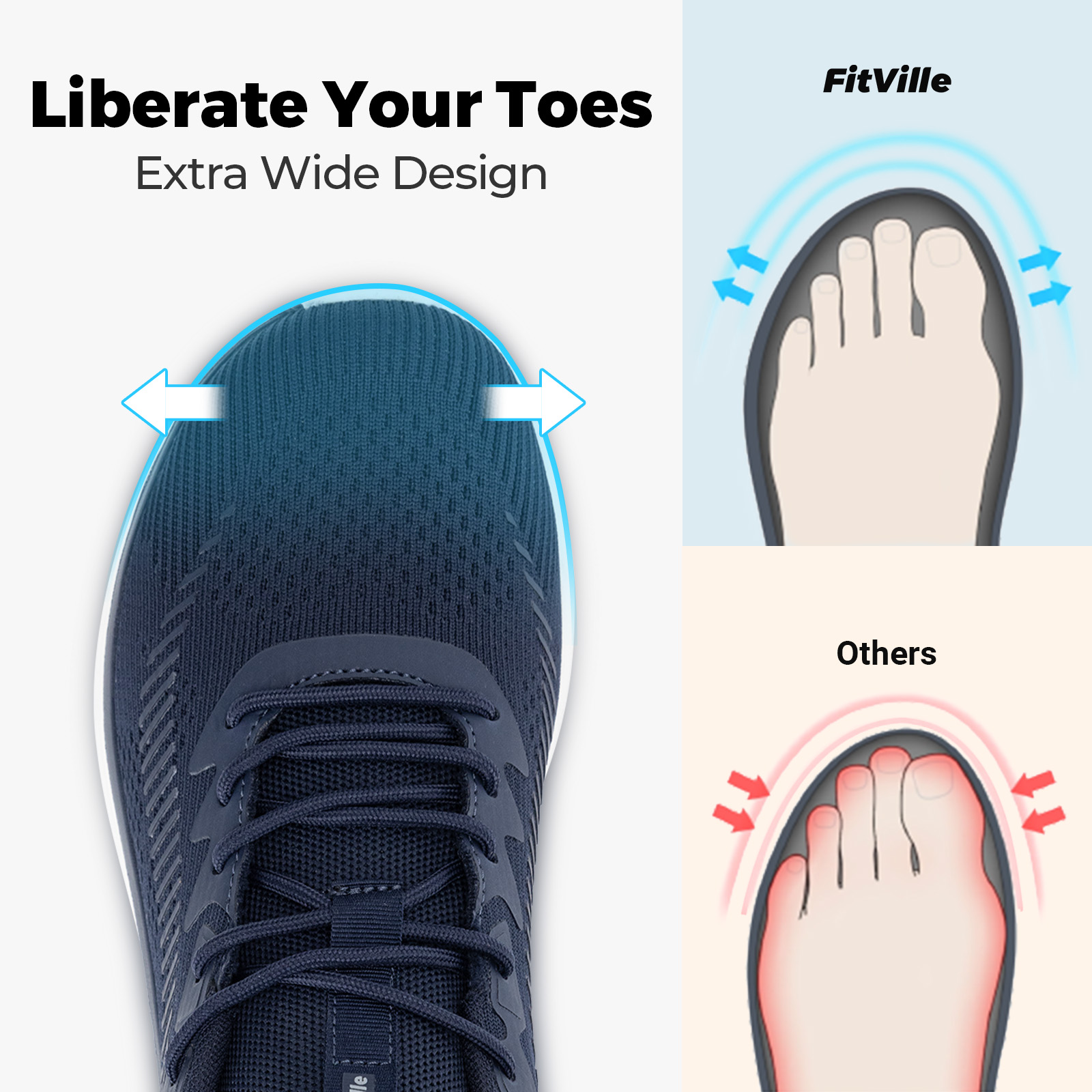 FitVille Men's Walking Shoes L - Men Shoes Runners บทวิจารณ์และราคา