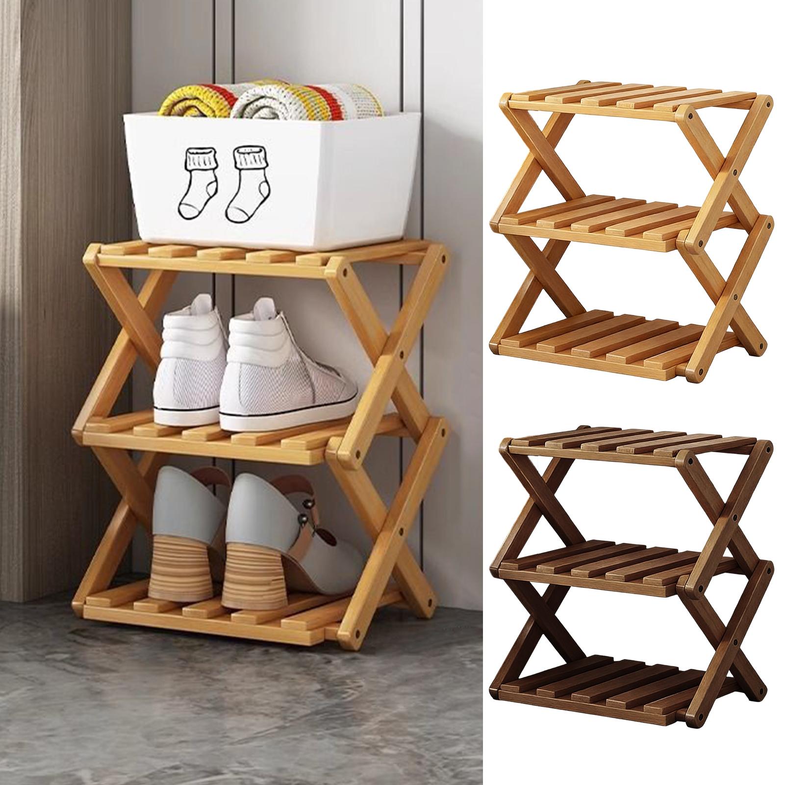 Wooden Shoe Racks 3-Tier Expan - Men Shoes Rack บทวิจารณ์และราคา
