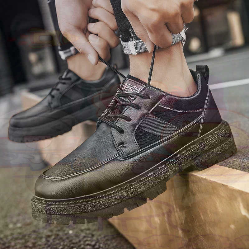 Dark Natural Leather Fashion T - Men Shoes Eu To Us Size บทวิจารณ์และราคา