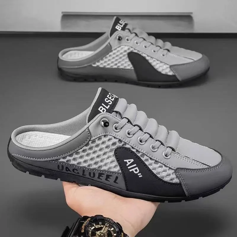 Men's Fashion Soft-soled Half  - Men Shoes Marks บทวิจารณ์และราคา