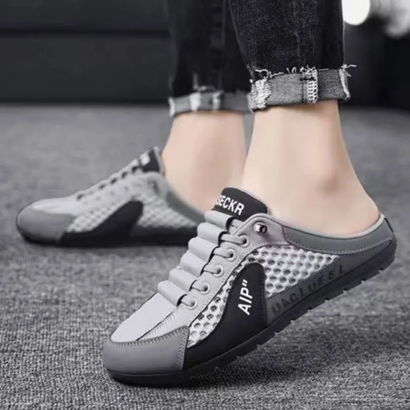Men's Fashion Soft-soled Half  - Men Shoes Marks บทวิจารณ์และราคา