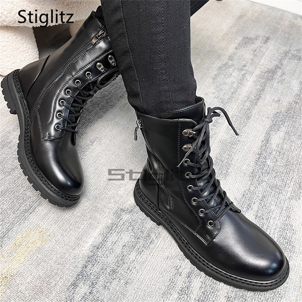 Men's British Style Lace Up Hi - Men Shoes Size 11 บทวิจารณ์และราคา