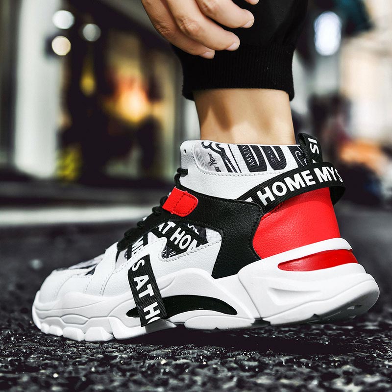 Large Size High Top Chunky Man - Men'S Shoes Half Cut บทวิจารณ์และราคา