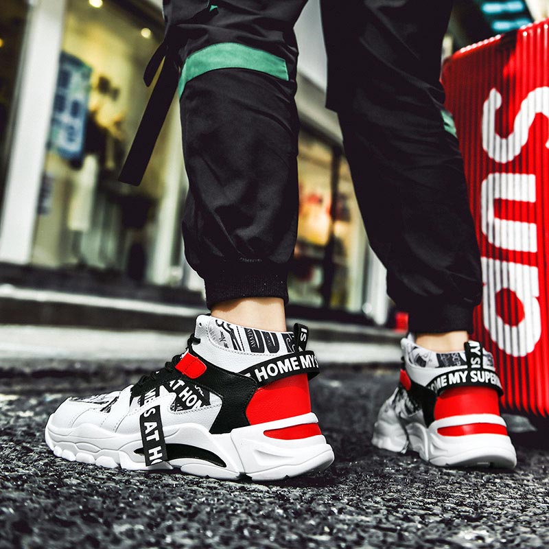 Large Size High Top Chunky Man - Men'S Shoes Half Cut บทวิจารณ์และราคา