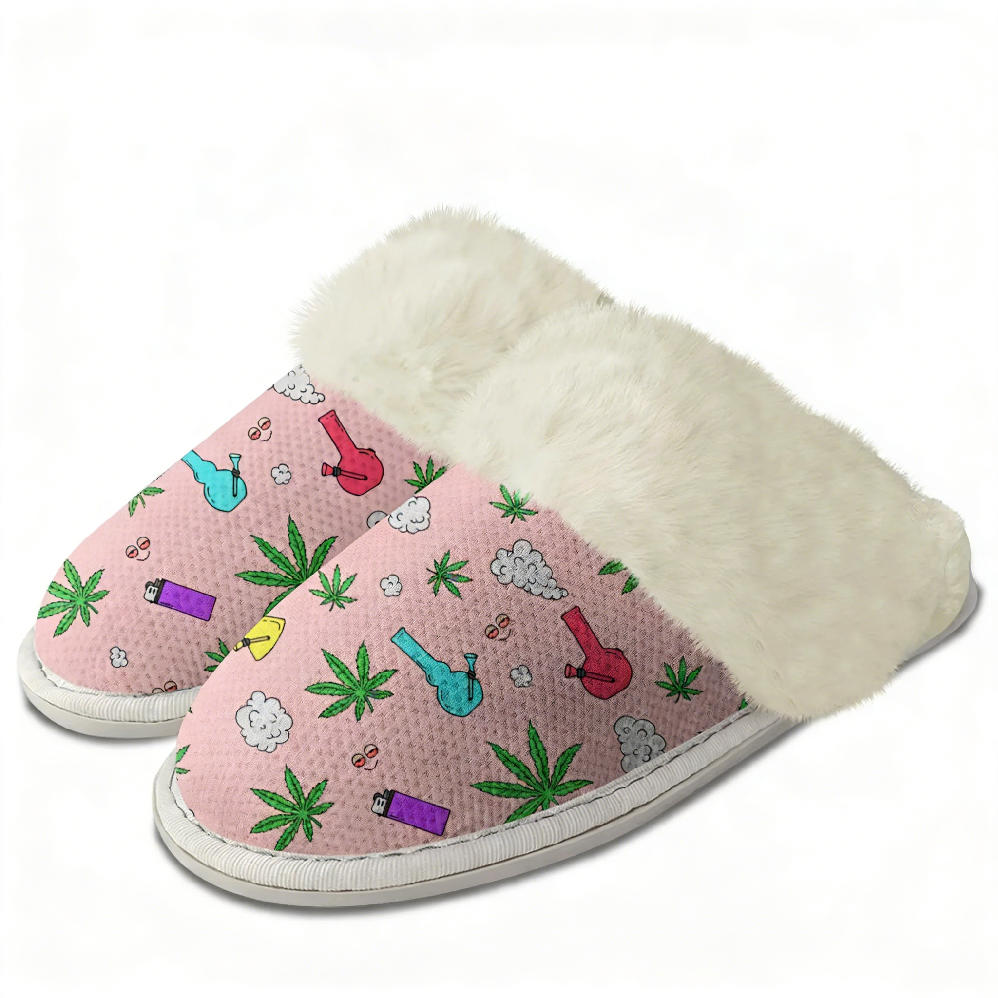 Leaf Weed Rasta Marijuana Red  - Men Shoes Red บทวิจารณ์และราคา