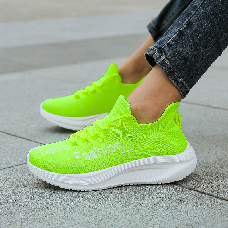 Men's Fashion Letter Sock Snea - Mesh Trainer Breathable บทวิจารณ์และราคา
