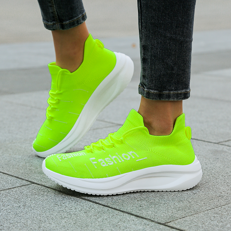Men's Fashion Letter Sock Snea - Mesh Trainer Breathable บทวิจารณ์และราคา