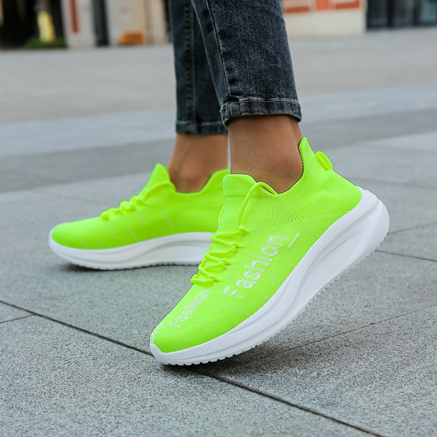 Men's Fashion Letter Sock Snea - Mesh Trainer Breathable บทวิจารณ์และราคา
